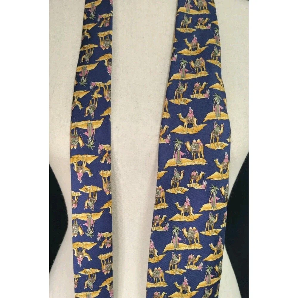 Vintage Alain Figaret Paris France Silk Tie  Handmade Rare & Luxurious Dessert